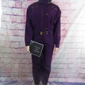 Nordica Women's Vintage Snow Ski Suit 8 Purple